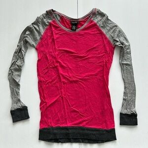 Rue21 Pink Baseball Tee Sz SM